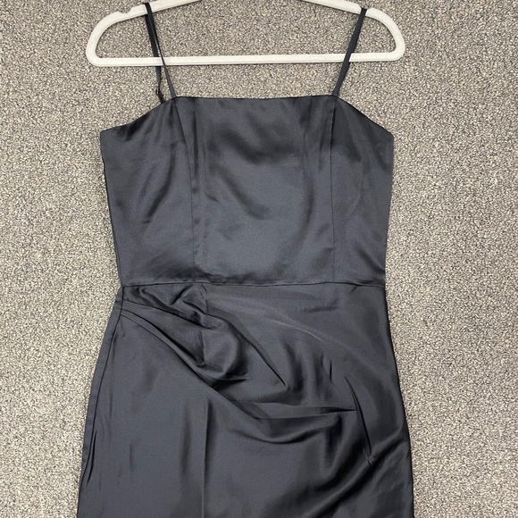 Katie J NYC Dresses & Skirts - NWT Katie J NYC Black Satin "Madison" Dress